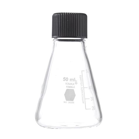 MATRAZ ERLENMEYER 50 ML CON TAPON DE ROSCA KIMAX MATRAZ ERLENMEYER