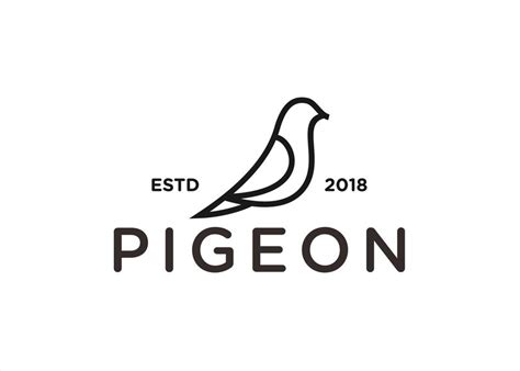 Premium Vector Pigeon Logo Design Vector Illustration