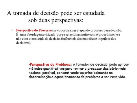 Tomada De Decisões E Solução De Problemas Abordagens De Solução De