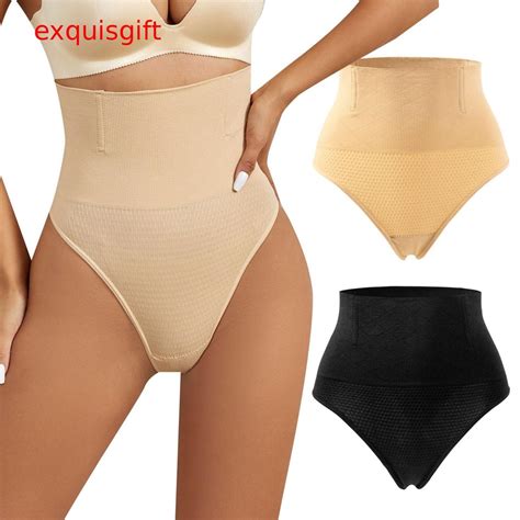 EXQUIS Control De Tanga Shapewear Para Las Mujeres Sin Costuras Que