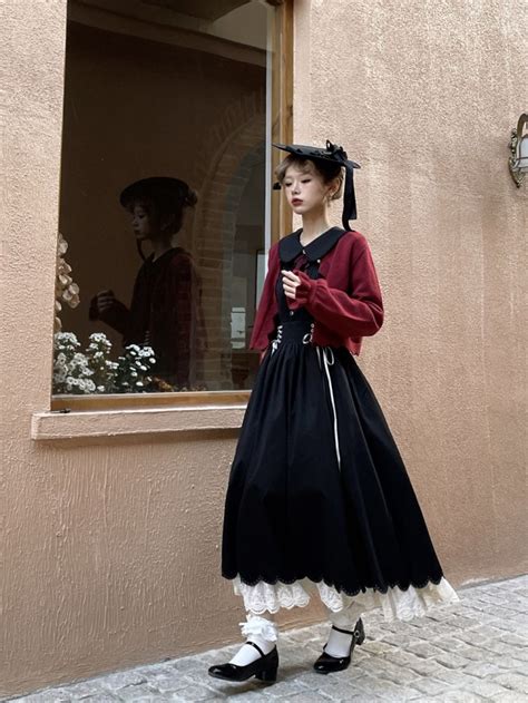 Black Peter Pan Collar Blouse With Balloon Sleeves