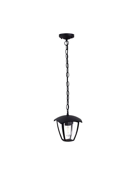 Fox black lampa wisząca zewnętrzna czarna IP44 EKO3544 Milagro