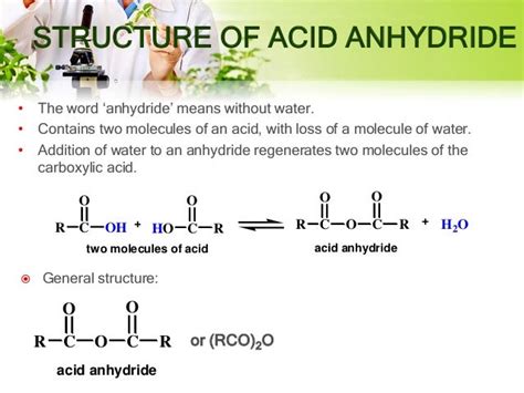 Chapter 6 acid anhydride