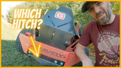 How To Install A Hitch On Your Zero Turn Mower Gravely Zthd Youtube