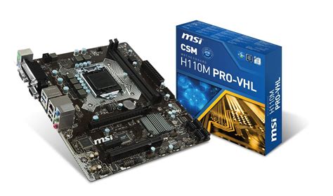 Amazon In Buy MSI Intel Skylake H110 LGA 1151 DDR4 USB 3 1 Micro ATX