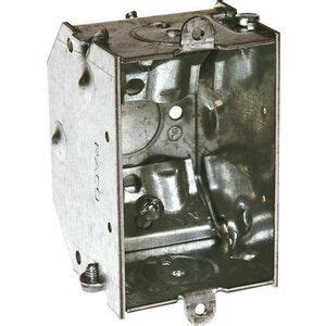 RACO 473 Gangable Switch Box 1 Gang 1 Outlet 3 Knockout 1 2 In