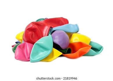 Colour Balloons New Not Inflated Background Stock Photo 21819946