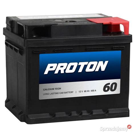 Akumulator PROTON 60Ah 480A EN PRAWY PLUS Niski Rybnik Sprzedajemy Pl