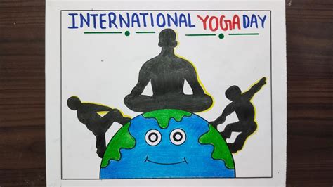 International Yoga Day Drawing Yoga Day Poster Drawing World Yoga