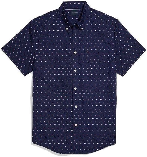 Tommy Hilfiger Men S Adaptive Magnetic Short Sleeve Button Shirt Custom