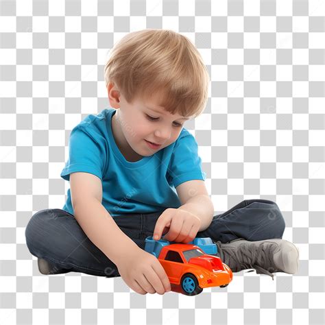 Menino Crian A Autista Brincando Carrinho Png Transparente