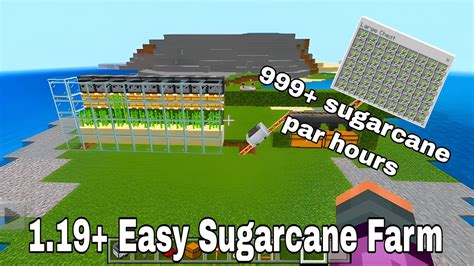 Minecraft Sugarcane Farm Tutorial Building Automatic Farms In