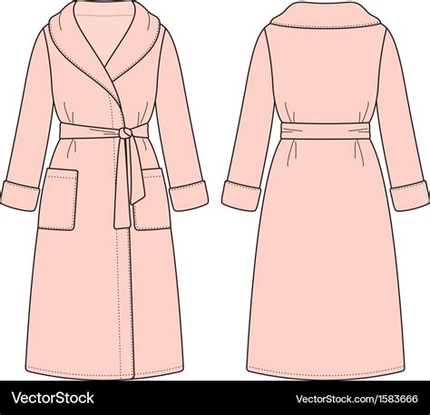 Bathrobe Royalty Free Vector Image Vectorstock