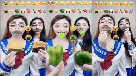 Asmr Eating Emoji Foods Challenge Emoji Food Mukbang Eats Mixed