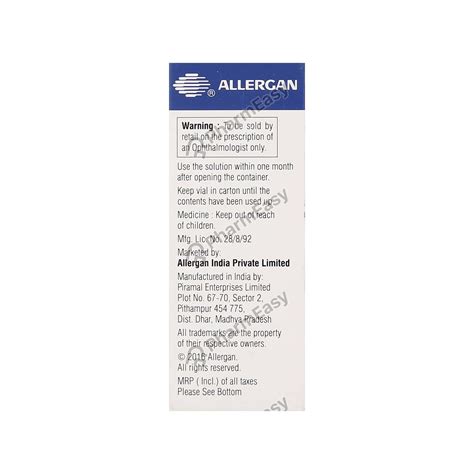 Buy Brinzagan 1 Eye Drop 5 Online At Flat 18 Off Pharmeasy