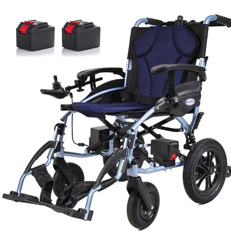 Buy Electric Powered Wheelchair Folding Lightweight 15kg Seat Width 46cm Removable Lithium