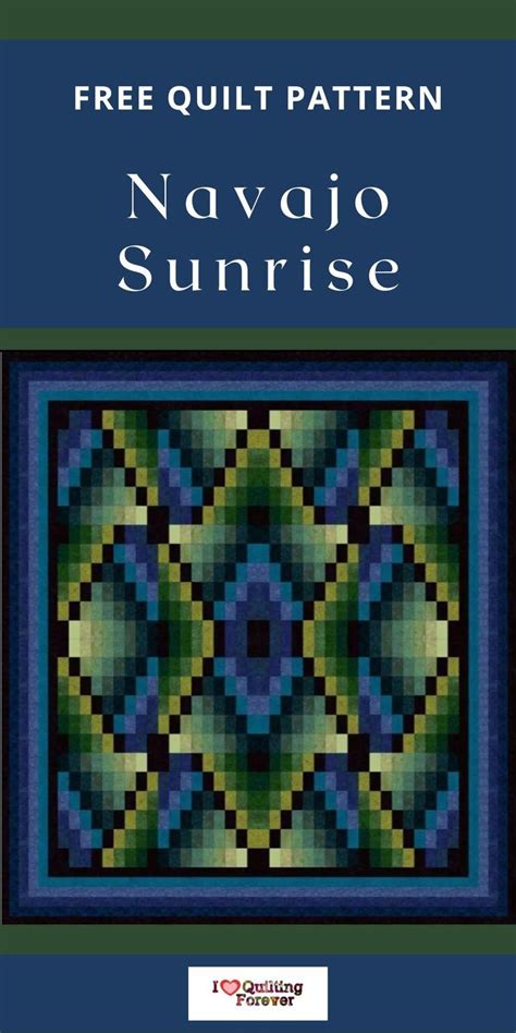 Free Quilt Pattern Navajo Sunrise Quilt Bargello Quilts Tutorial