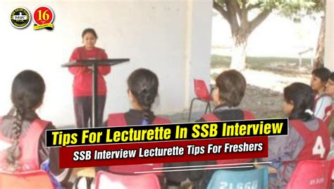 Tips For Lecturette In SSB Interview SSB Interview Lecturette Tips