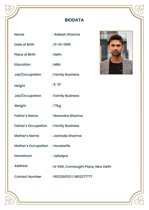 Marriage Biodata Format In Marathi Editable Portablekw