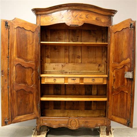 Proantic Antico Armadio Credenza Luigi Xv In Noce Intarsiato Sec