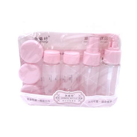 Pcs Set Essensial Travel Mini Plastic Transparent Empty Makeup Bottle