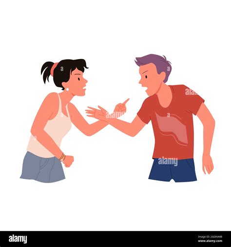 Angry couple yelling other hi-res stock photography and images - Alamy