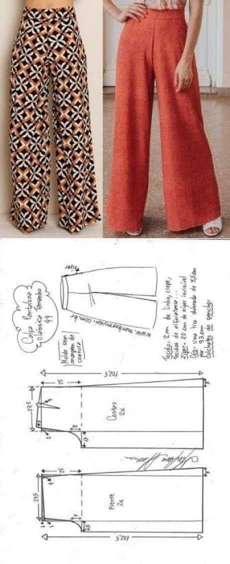 Palazzo Pants Pattern Sewing Clothes Women Fashion Sewing