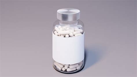 Pill Bottle 3D Model CGTrader