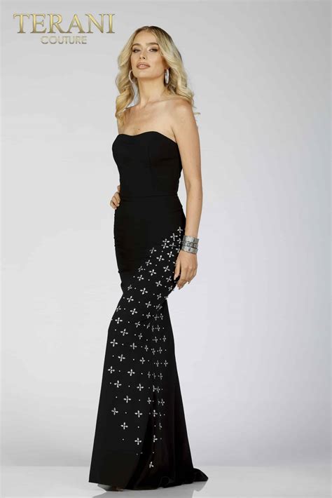 Bodycon Shape Prom Gown With Floor Length Skirt 231p0076