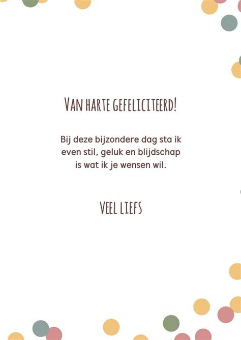 Verjaardagskaart Met Taart En Confetti Kaartje Go