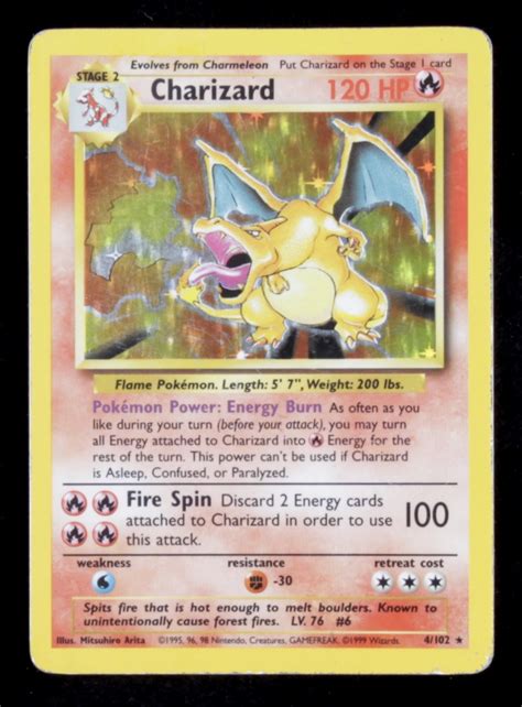 Charizard Pokemon Base Set Rare Unlimited Holo Barnebys