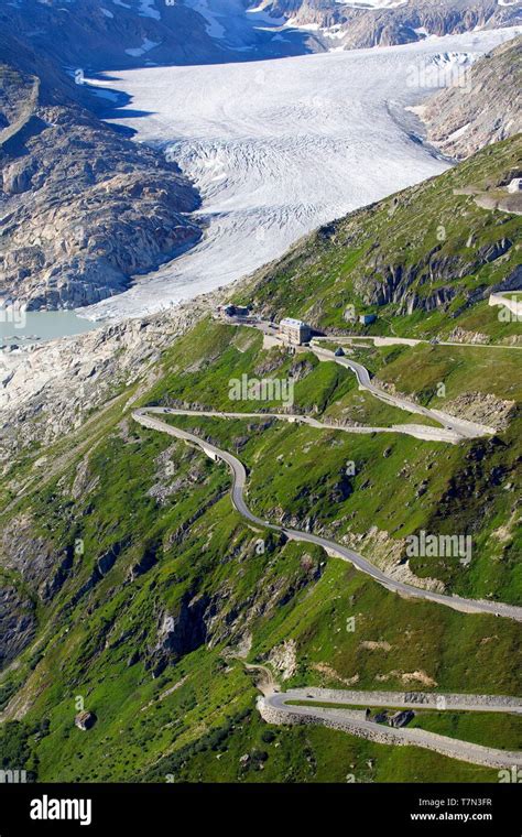 Rhone Glacier Belvedere Hotel Furka Fotograf As E Im Genes De Alta