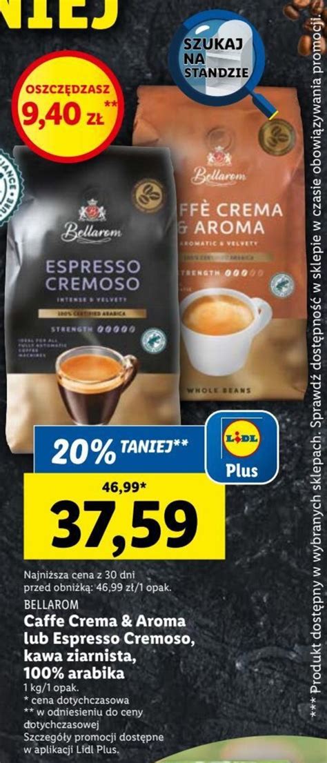 Promocja Bellarom Caffe Crema And Aroma 1 Kg W Lidl