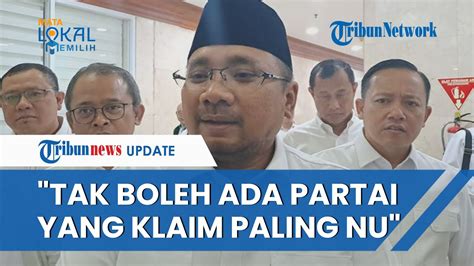 Tegas Menag Yaqut Cholil Qoumas Larang Seluruh Partai Mengaku Si