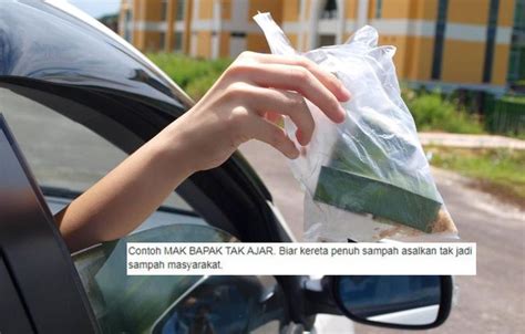 Buang Sampah Dari Kereta Theresa Ince