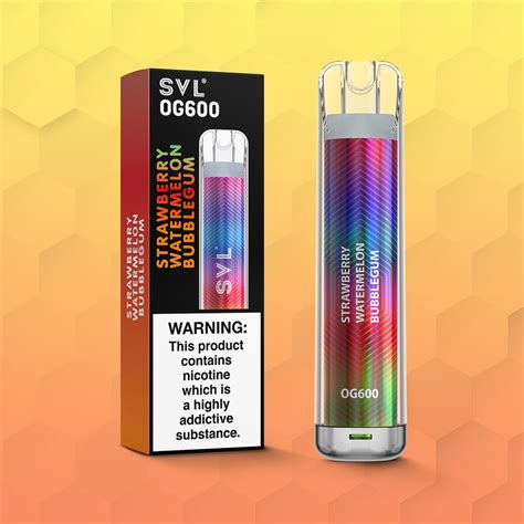 Strawberry Watermelon Bubblegum SVL OG600 Vape 10 For 25