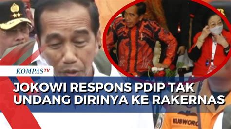 Kata Jokowi Soal Dirinya Disebut Tak Diundang Ke Rakernas Pdip