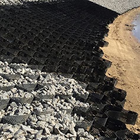 Ground Grid For Pea Gravel Concrete Polyethylene Honeycomb Permeable