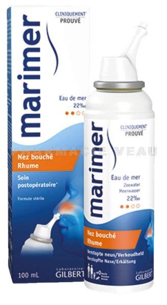 Marimer Spray Nasal Eau De Mer Hypertonique Nez Bouch Spray Ml