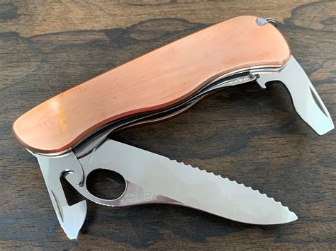 111mm Brushed Copper Scales For Swiss Army Sak Metonboss