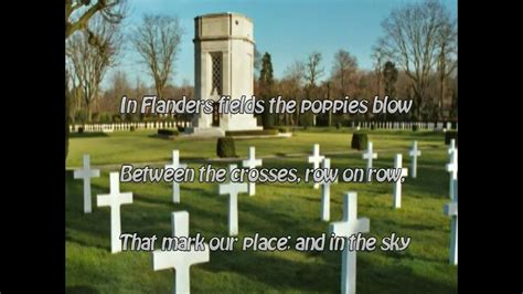 In Flanders Fields Song And Slideshow YouTube