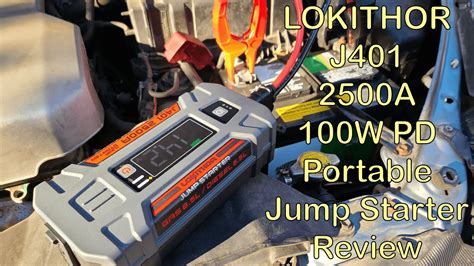 Lokithor J A W Pd Portable Jump Starter Review Youtube