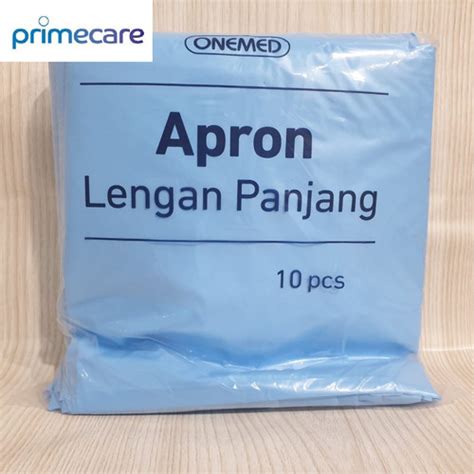 Jual Apron Plastik Lengan Panjang Onemed Pack Isi 10pcs Jakarta Barat