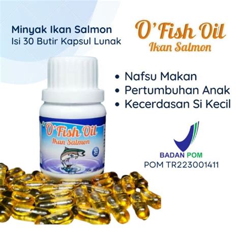 O Fish Oil Kapsul Minyak Ikan Salmon Omega Squalene Salmon