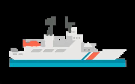 Coast Guard Ship Illustration Free Download Vehicle Illustrations Iconscout