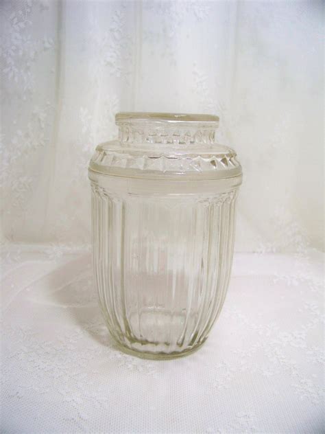 Ribbed Apothecary Jar With Lid Anchor Hocking By Smakboutique