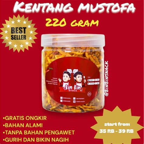 Jual Kentang Mustofa Teri Kacang Gr Bin Bin Snack I Kering