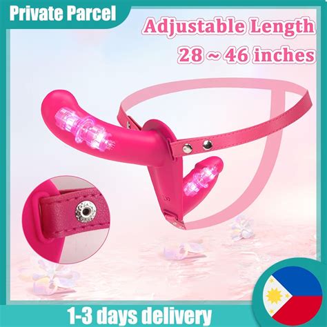 Adjustable Strap On Vibrator For Woman Double Dildo Sex Toys For Women Lesbian Remote Control