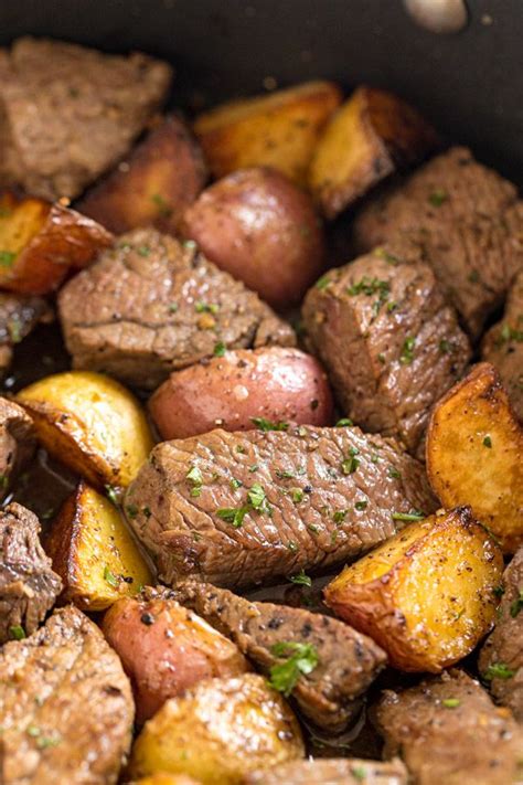 This Sirloin Steak And Potato Bites Recipe Is An Easy One Pan Dinner Its Full Of Delicious