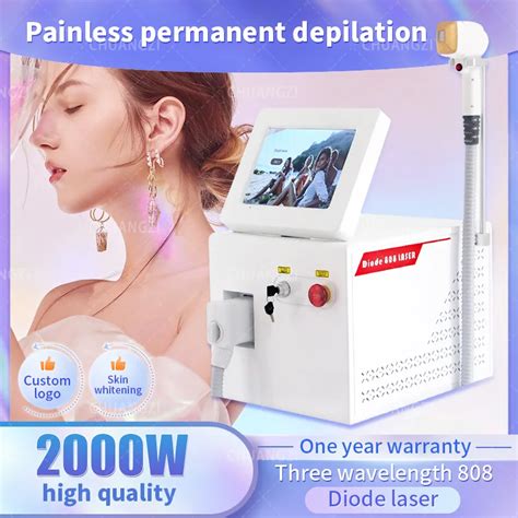 808nm Diode Laser Hair Removal Machine 3000W 755 1064 Alexandrit